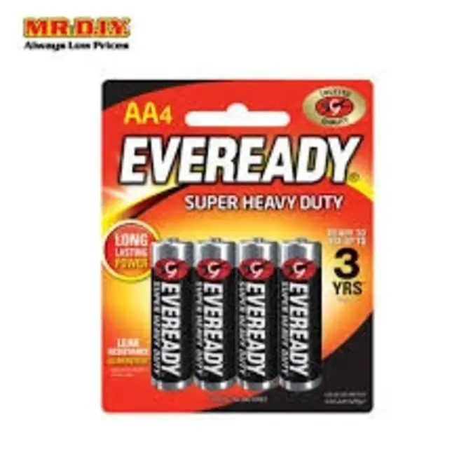 Eveready Battery Aa Super Heavy Duty 4 Pieces